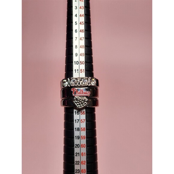 MLB Phillies 3 Ring Stacked Set Philadelphia Team Souvenir Official Baseball Fan - Picture 13 of 13